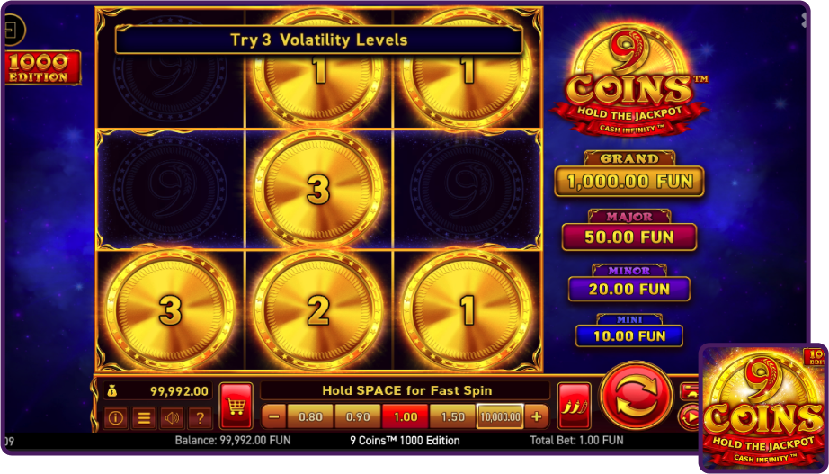 9 Coins 1000 Edition